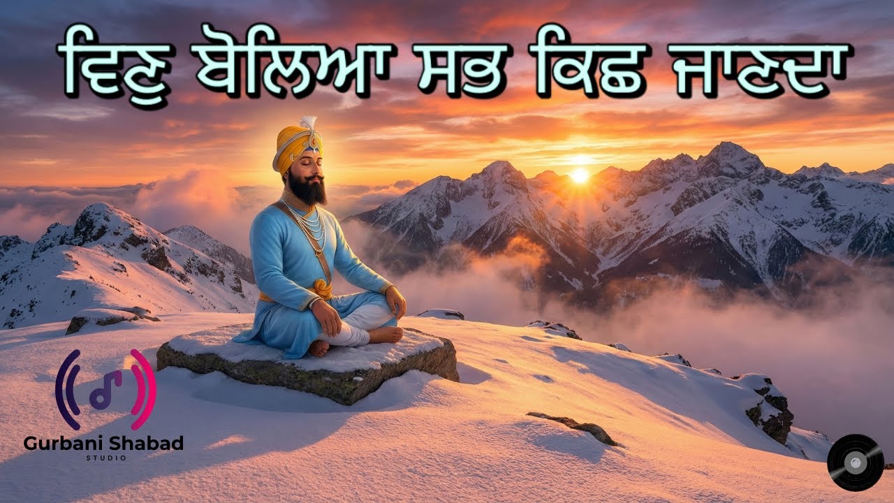 ਵਿਣੁ ਬੋਲਿਆ ਸਭੁ ਕਿਛੁ ਜਾਣਦਾ | Divine Ardaas Shabad | Peaceful #gurbani #kirtan #gurbanishabad Studio