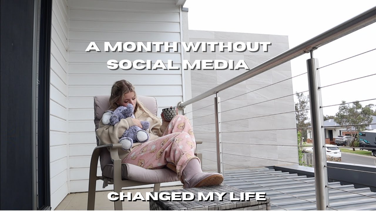 deleting social media did this for me..