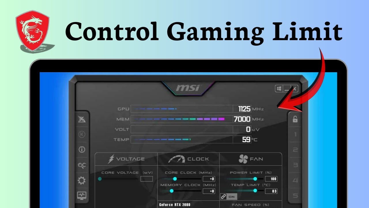How to enable temp limit in MSI Afterburner (Thermal Control)