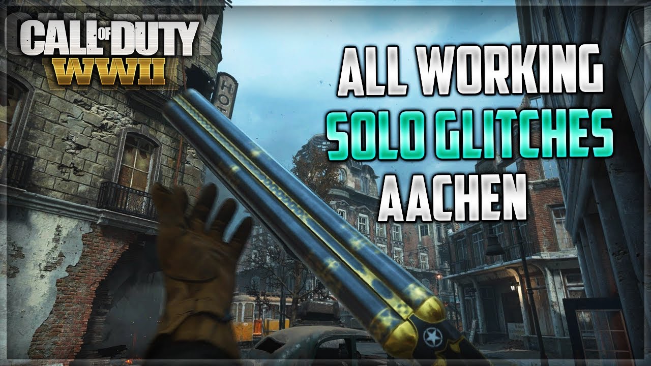 ALL WORKING GLITCHES AND SPOTS ON AACHEN - CALL OF DUTY WW2 GLITCHES