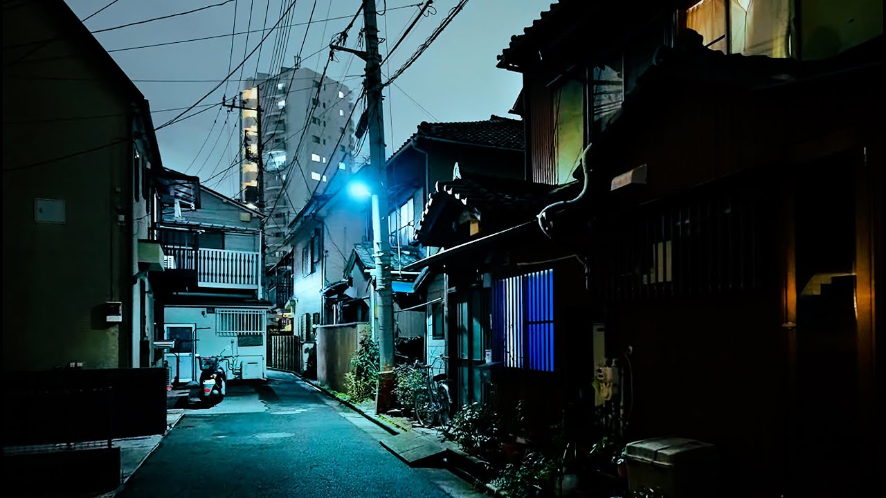 Tokyo Senju-Kotobukicho night walk //4K HDR