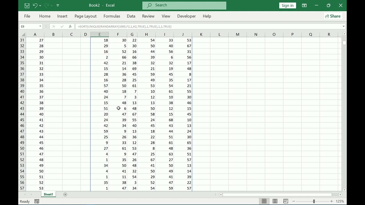 Create A Lottery System In Excel And Analyze The Results With Statistics!