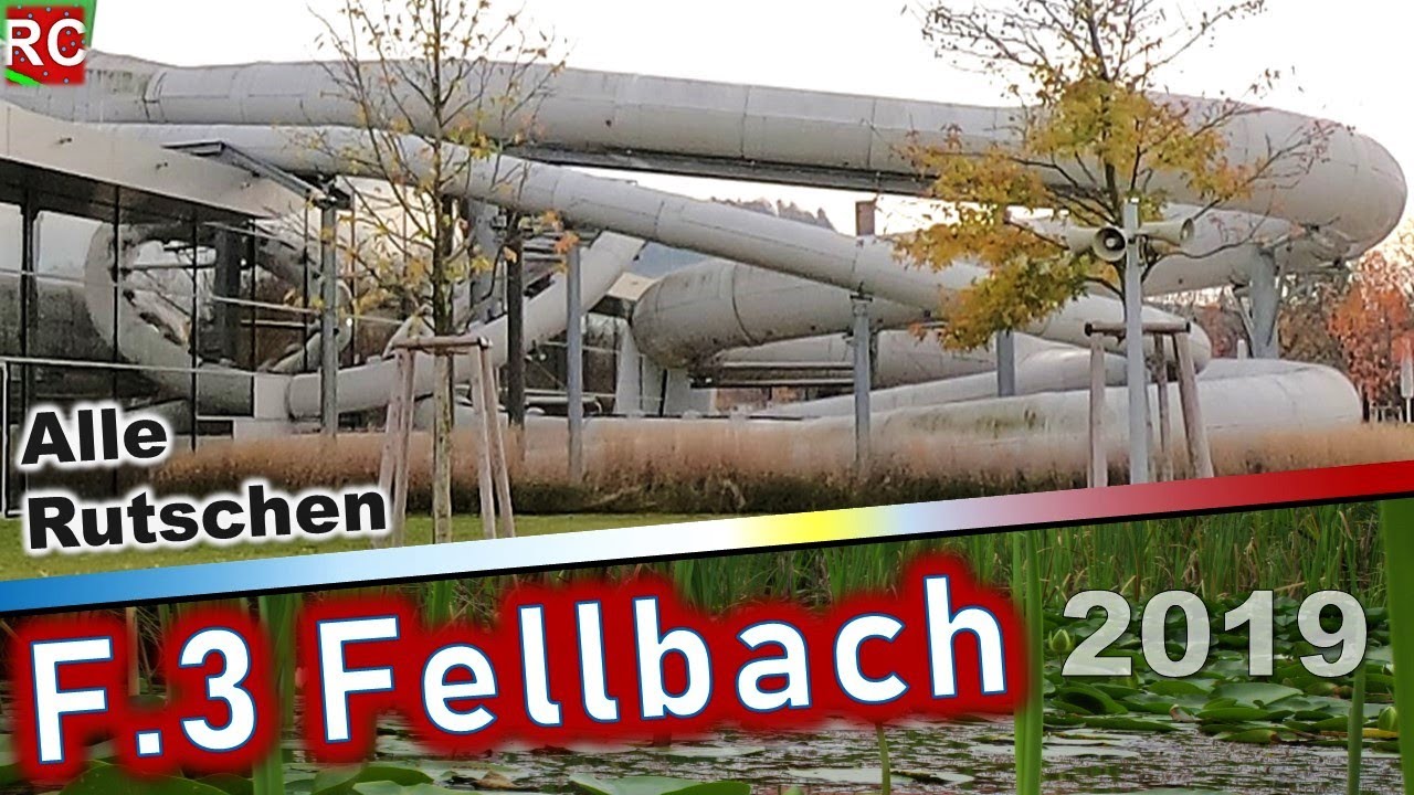 ALLE RUTSCHEN im F.3 Fellbach, all slides, tous les toboggans (Impressionen)  ONRIDES 2019 GoPro POV