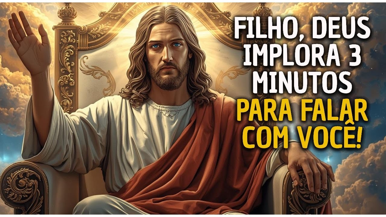 🔥FILHO, DEUS IMPLORA 3 MINUTOS PARA FALAR COM VOCÊ!