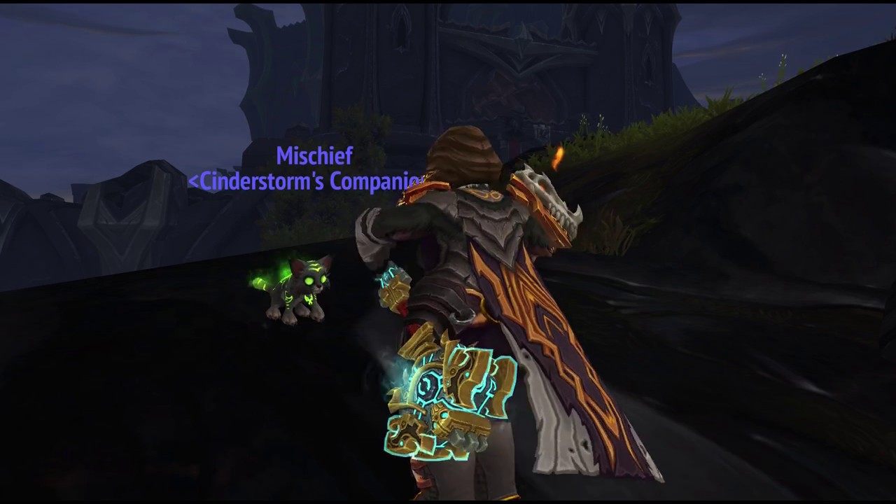 Dance with new WoW pet, Mischief!