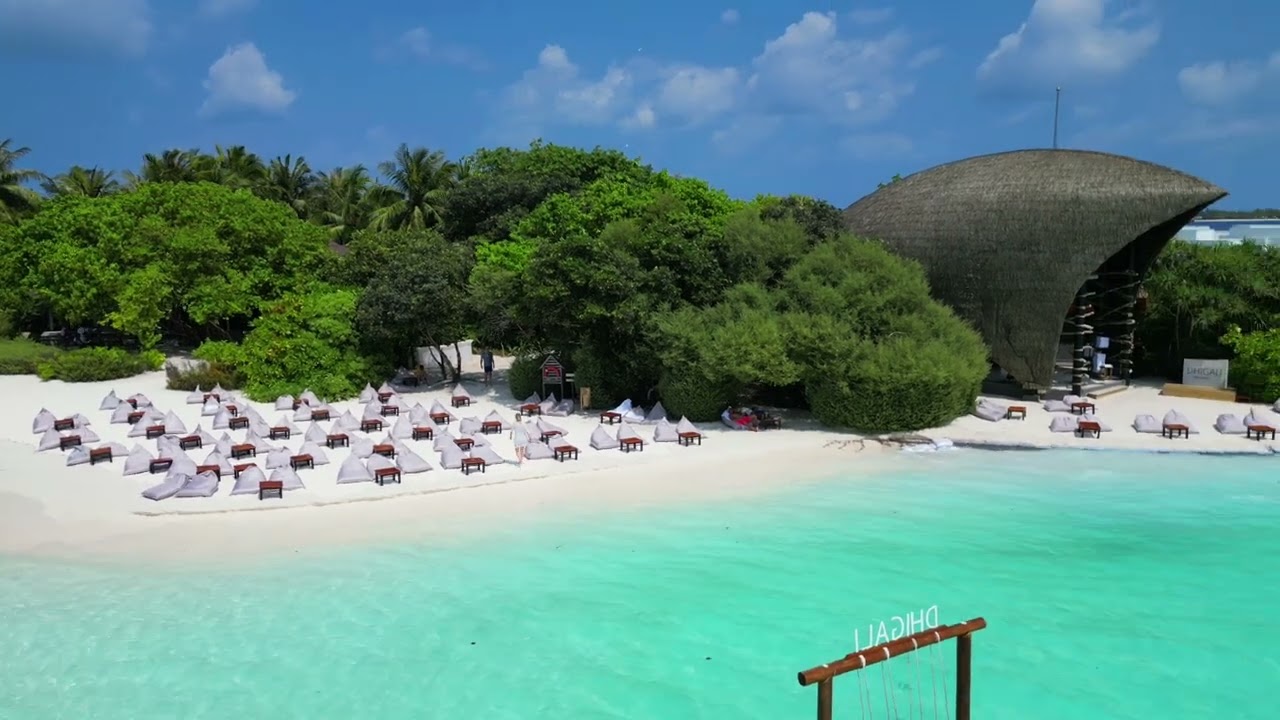 Dhigali Maldives By Drone Haali Bar 4K
