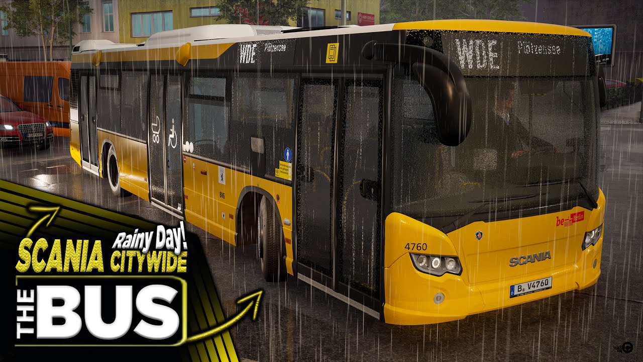 The Bus 2021 Gameplay 1.7 BETA -  Short Line Trip! Rainy Day | Thrustmaster T300RS