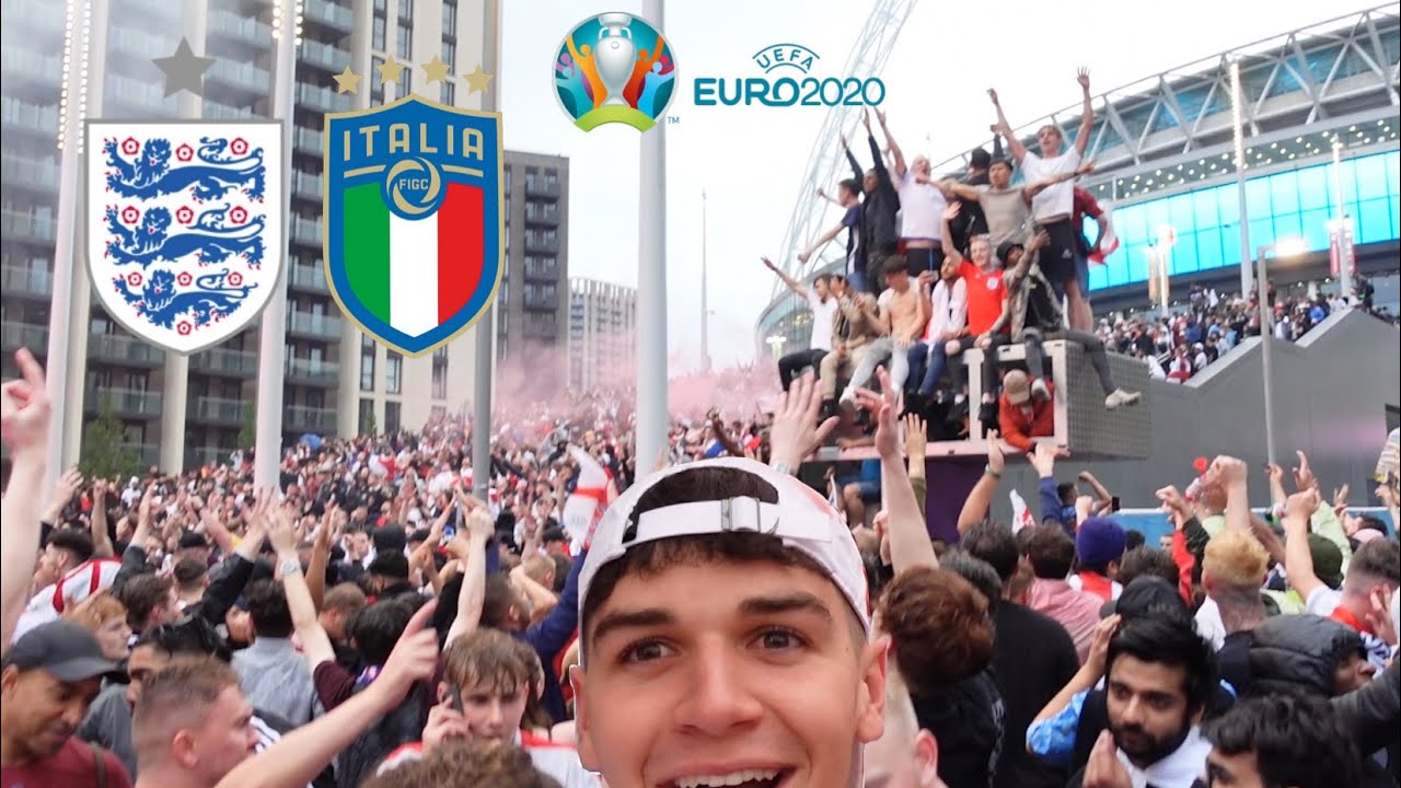 OUTSIDE WEMBLEY EURO 2020 FINALS ! (ENGLAND Vs. ITALY) THE FANS WERE CRAZY!
