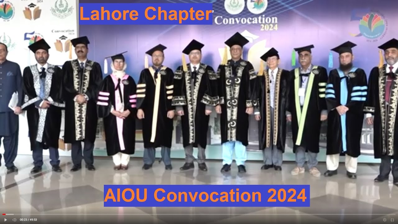 AIOU Convocation | Lahore Chapter | Golden Jubilee of AIOU