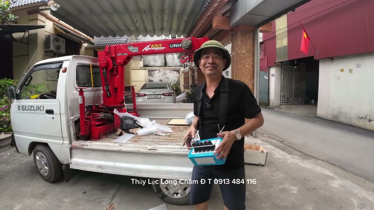 điều khiển từ xa 5 tay độ cho xe cẩu tự hành Thủy Lực Long Chăm Đ T 0913 484 116