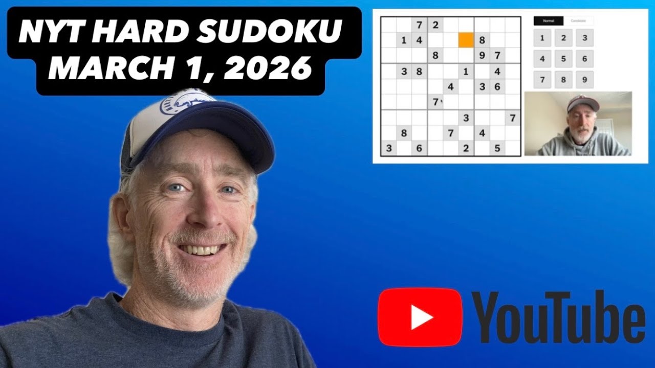 Let's CRACK the NYT Hard Sudoku! [March 1, 2026] Walkthrough Solution