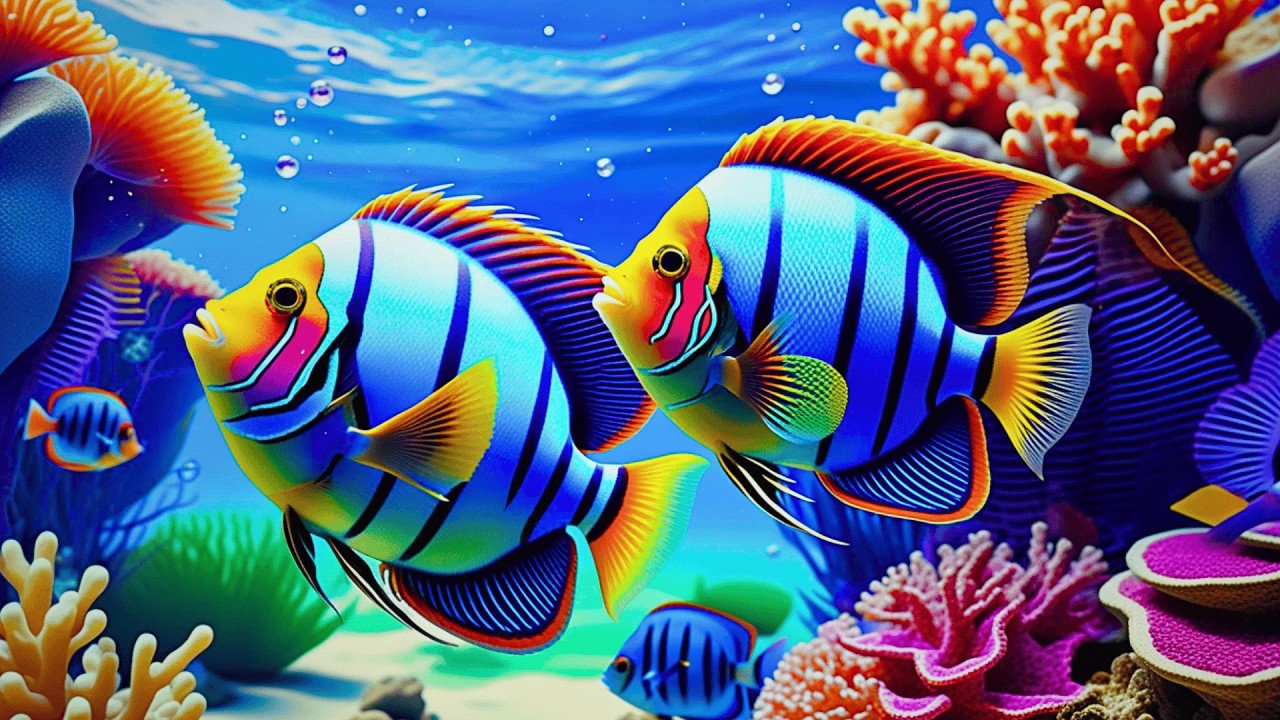 The Best 4K Aquarium 🐠 Dive Into The Mesmerizing Underwater Realm, Sea Jellyfish, Coral Reefs