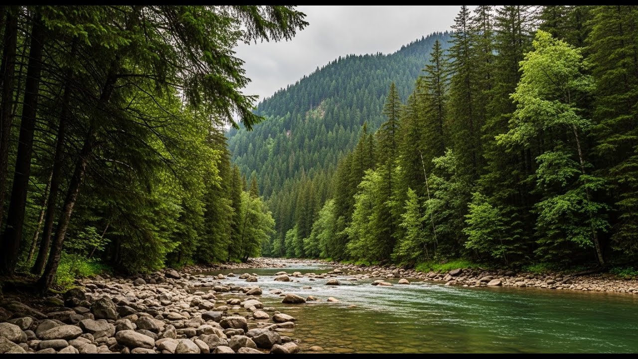 River Soundscape 🌿 Peaceful Water Ambience for Meditation, Study, and Relaxation #827