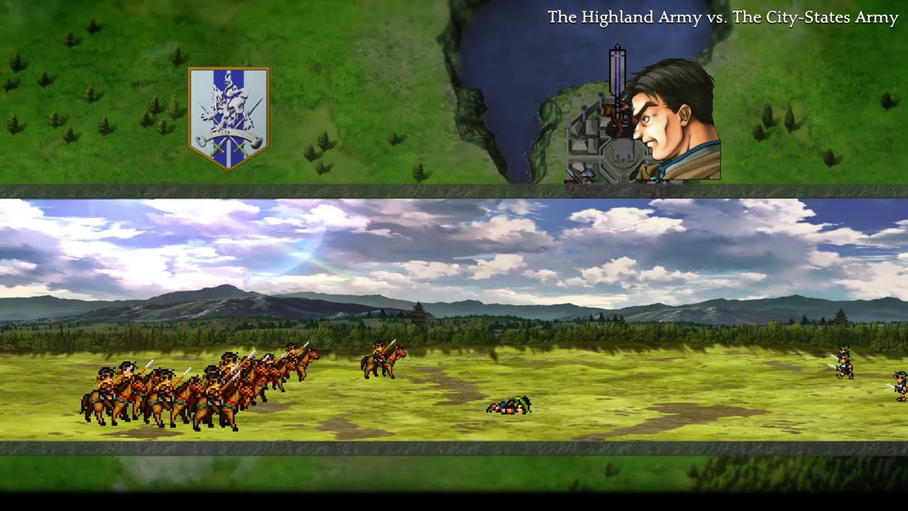 Suikoden 2 Tactical  Battle Georg,Shu,Pesmerga