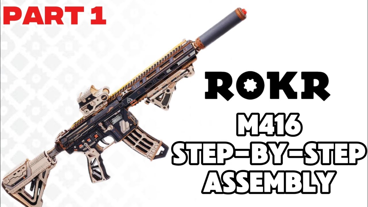 Пошаговая сборка ROKR M416 Carbine: Часть 1 (Распаковка + Сборка основного спускового механизма)