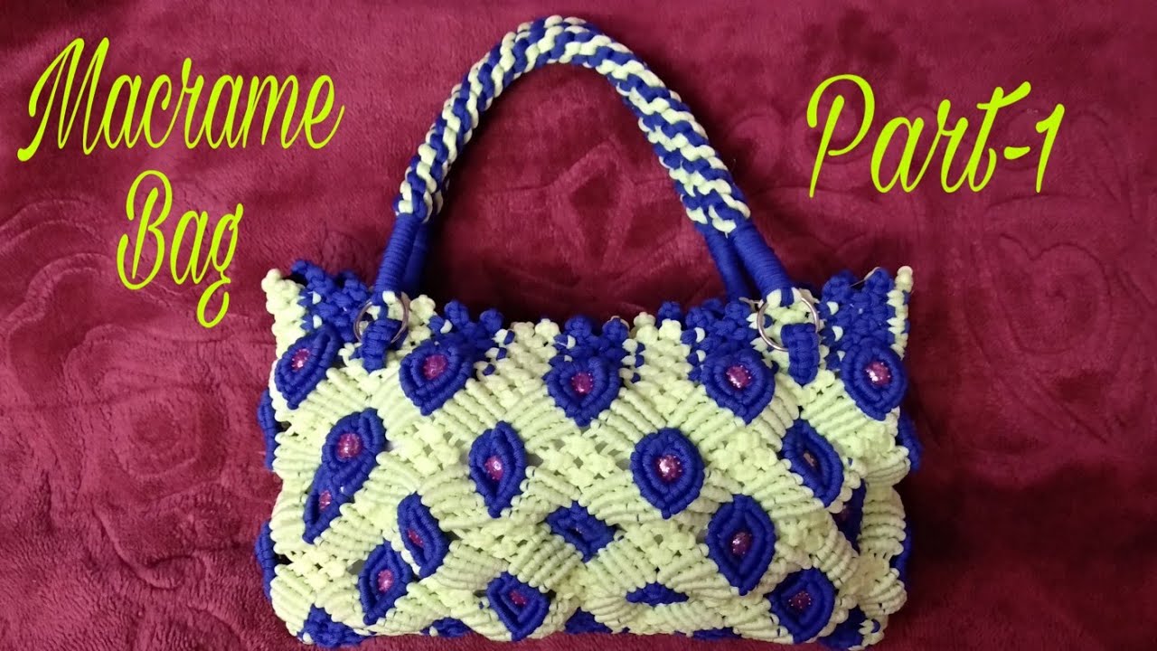 How to make macrame big size  handbag#Part-1#.