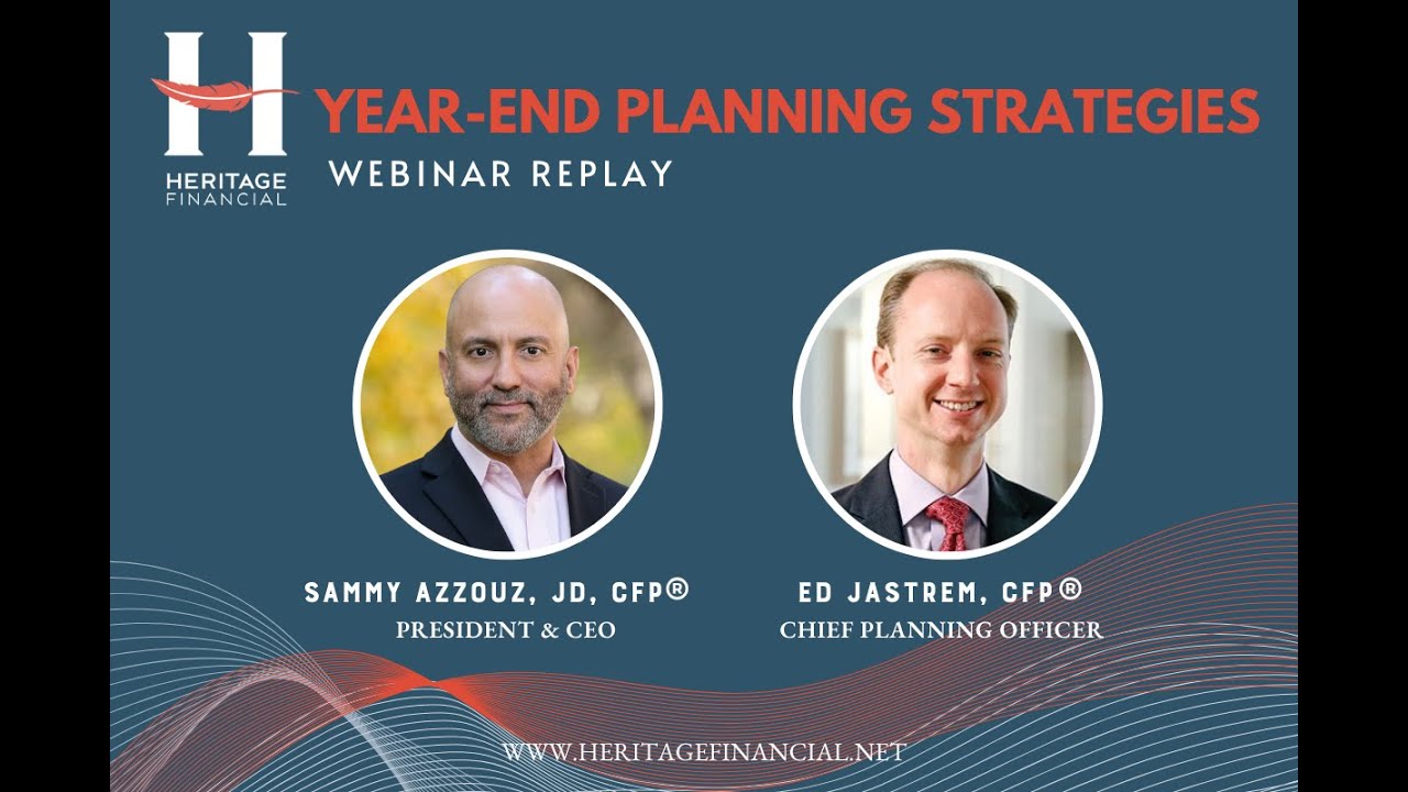 2025 Year-End Planning Strategies Webinar Replay