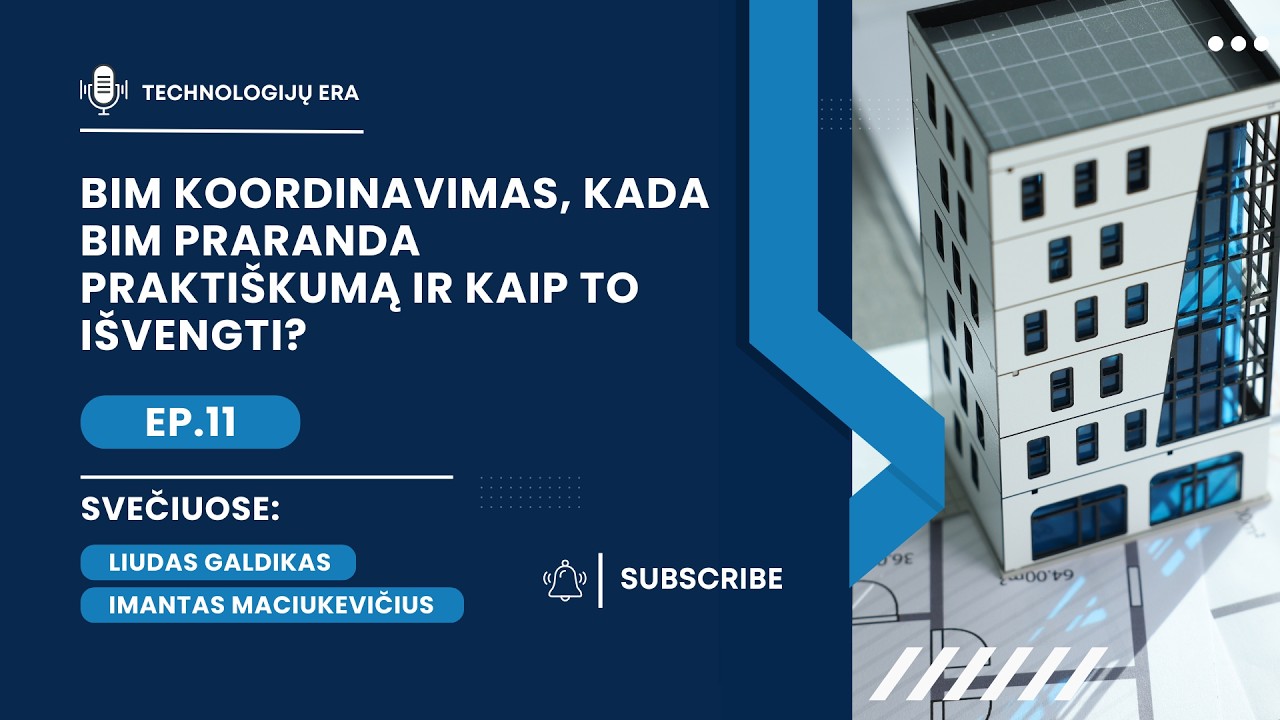 BIM koordinavimas, kada BIM praranda praktiškumą ir kaip to išvengti? | EP. 11