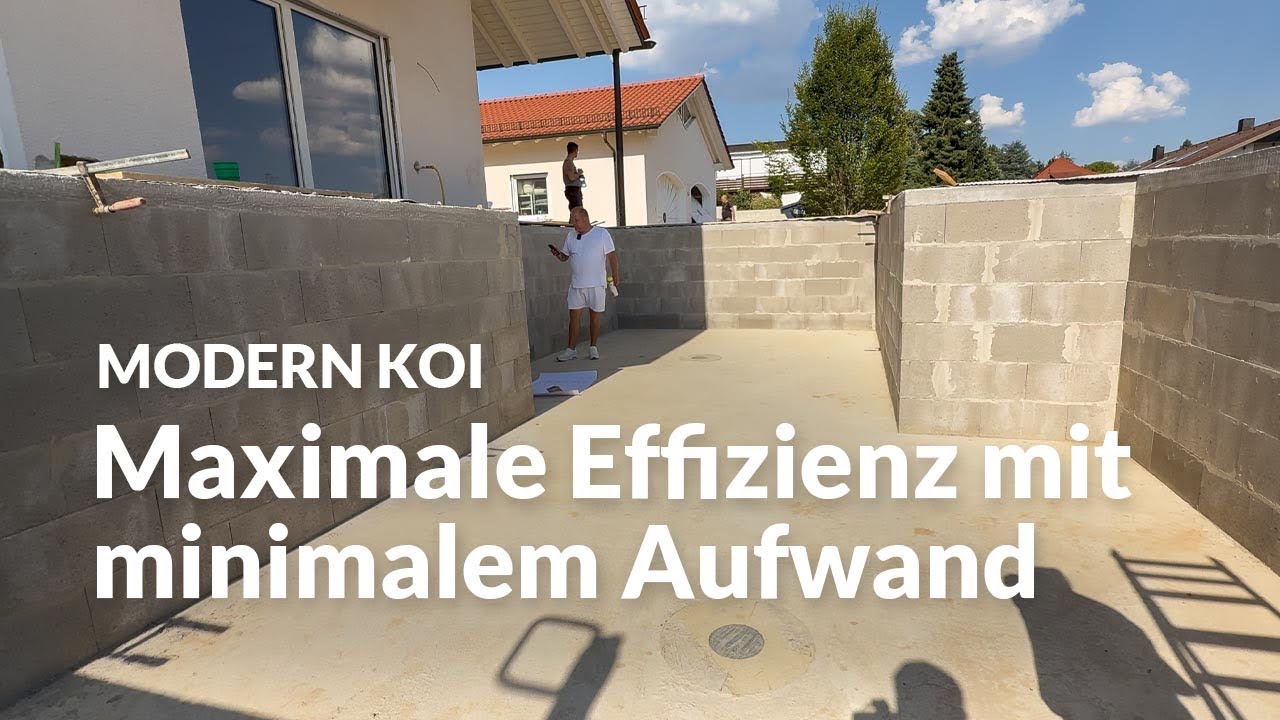 Alex plant Strömung und Rückläufe für seinen Teich | Modern Koi Blog #7951