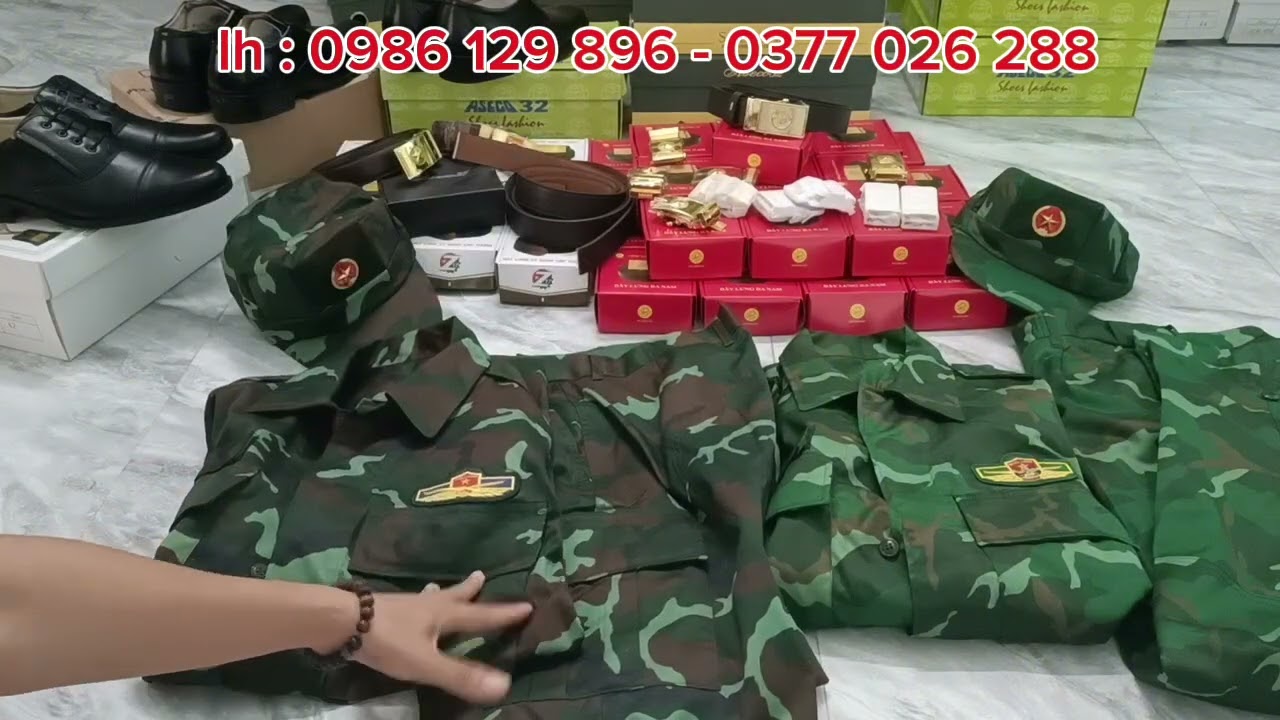 Quần áo k20 sĩ quan lục quân,biên phòng,dây lưng,giày da cấp tướng cấp tá