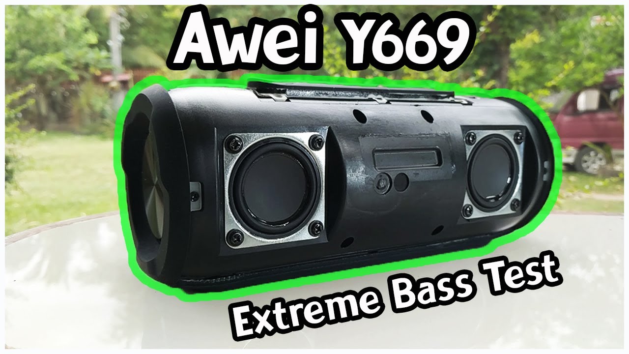 Awei Y669 Extreme Bass Test No Grill (60fps)