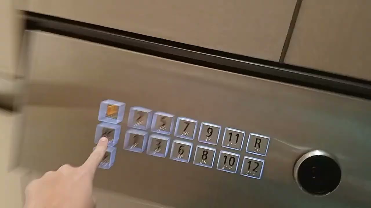 Schindler 5500AP MRL Traction elevator at Marriott hotel harbour Bay City Batam center 