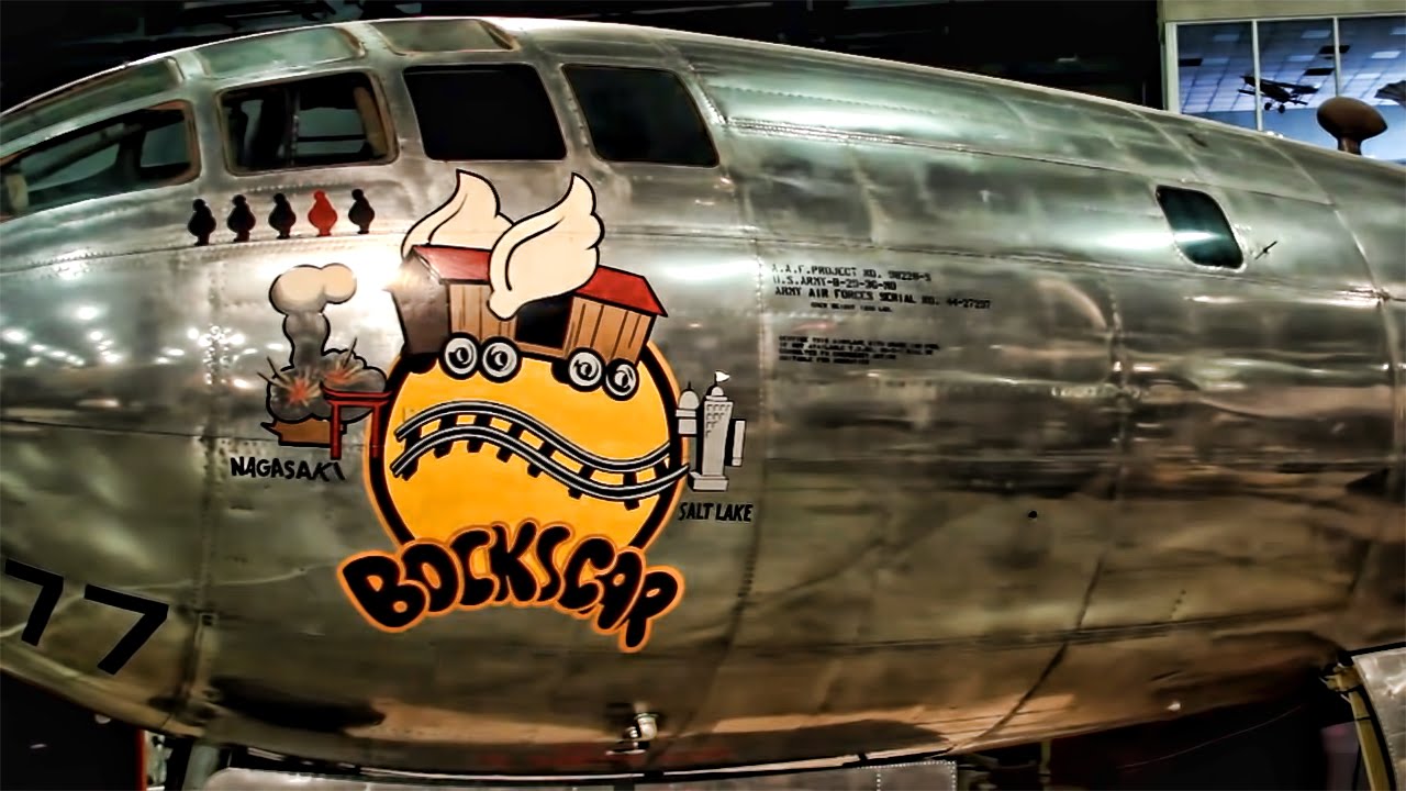 Bockscar & Fat Man Museum Footage • B-29 & The Atomic Bomb