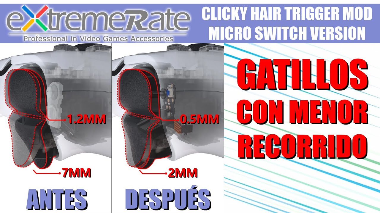 COMO INSTALAR MICRO PULSADORES EN LOS GATILLOS DEL DUALSENSE // CLICKY HAIR TRIGGER MICRO SWITCH MOD