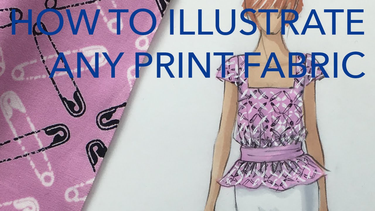 Fashion Illustration Tutorial: Print Fabrics