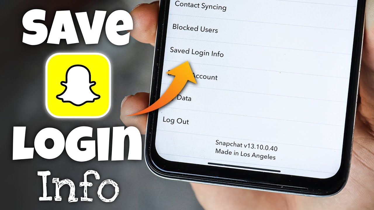 How to Save Login Info on Snapchat