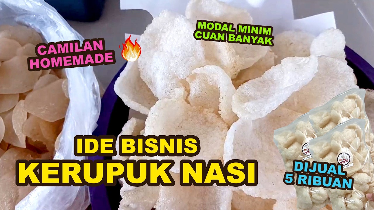 Resep KERUPUK NASI dari Nasi Sisa, IDE BISNIS Rumahan Modal Minim