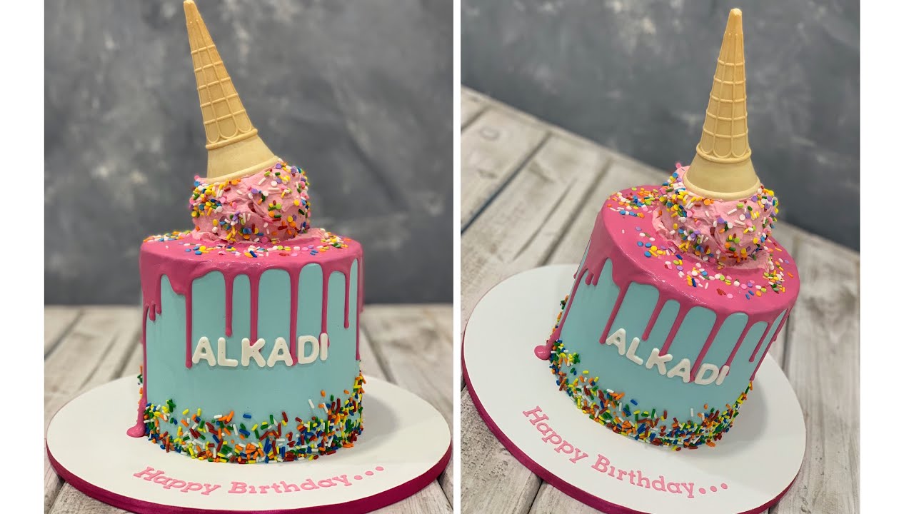 Ice Cream Drip Cake