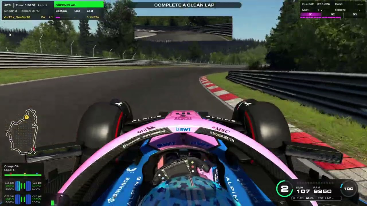 Pierre Gasly lap around Nürburgring Nordschleife