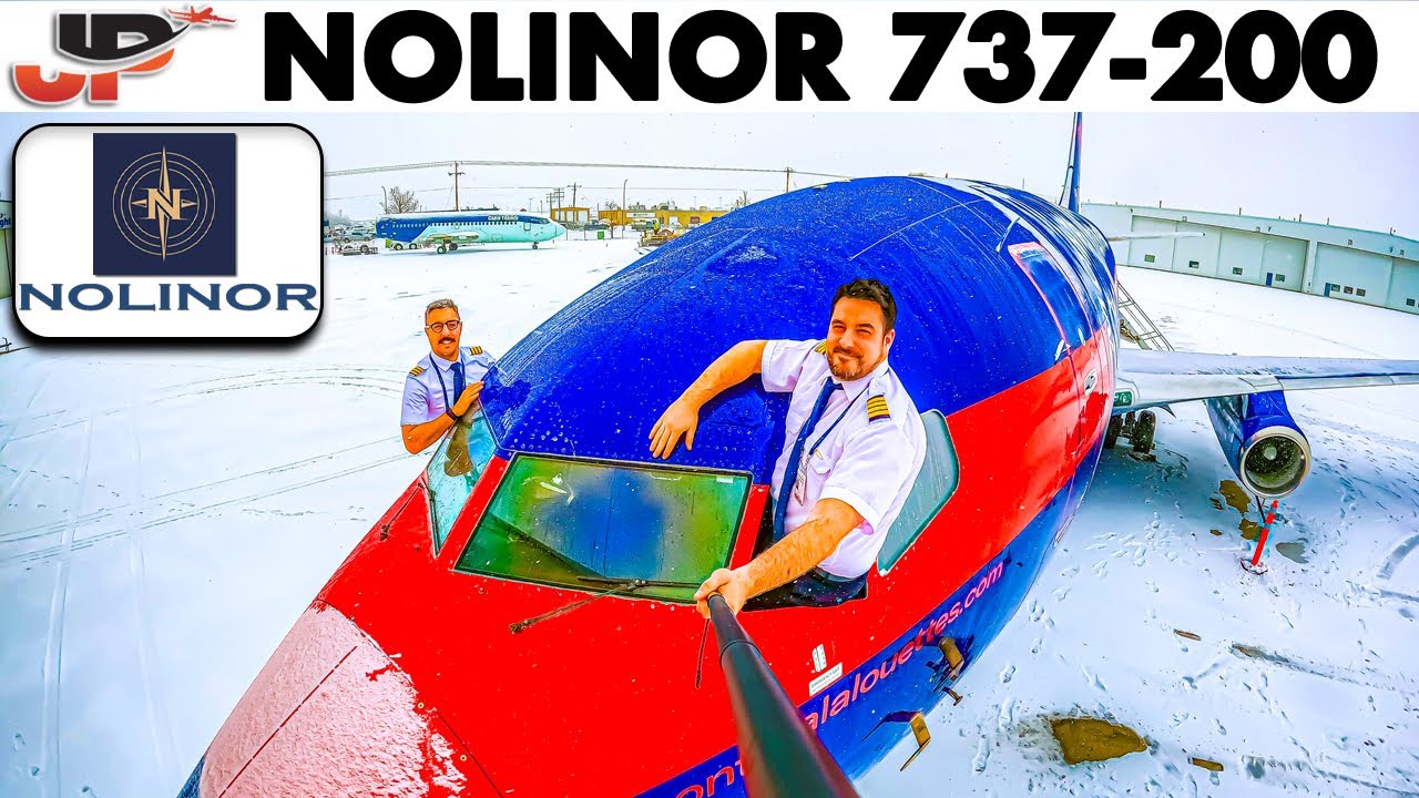 Boeing 737-200 to a Gold Mine in the Arctic & landing on gravel