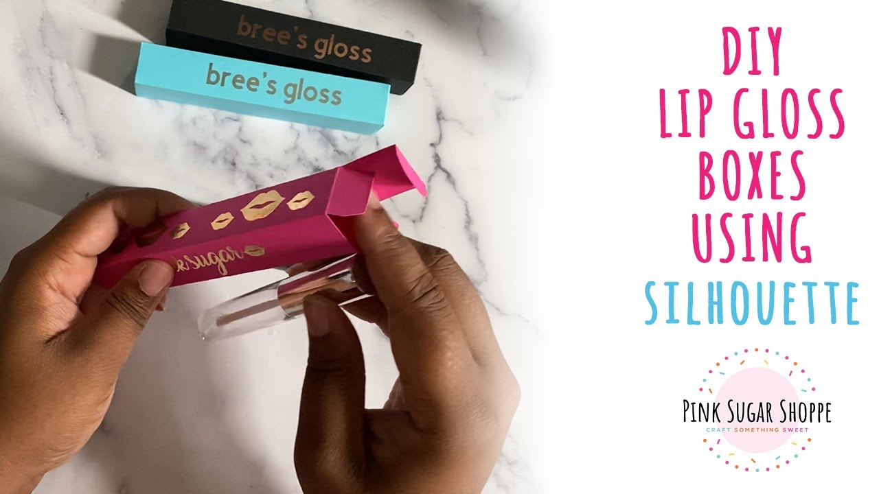 SILHOUETTE LIP GLOSS BOX - LIP GLOSS PACKAGING - TEMPLATE - AS SEEN ON TIK TOK