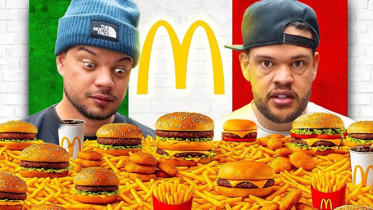 MENU TODO DO MC DONALDS DE ROMA COM MEUS AMIGOS