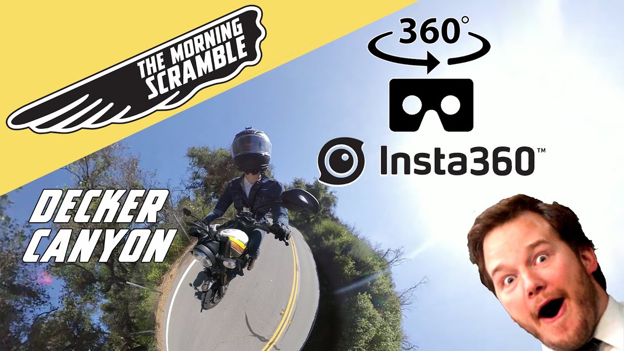 FULL 360&deg; MOTORCYCLE RIDE - DECKER CANYON CALIFORNIA