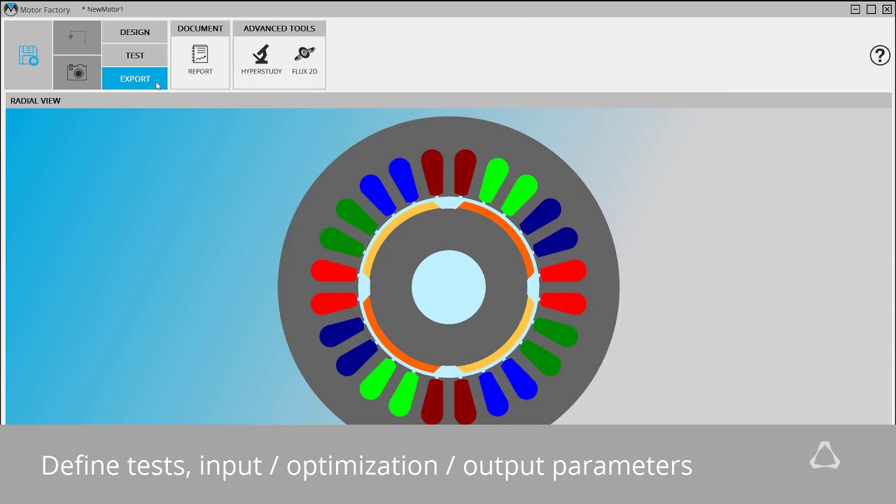 e-Motor Concept Optimization Coupling with Altair FluxMotor™ and Altair HyperStudy™   Overview