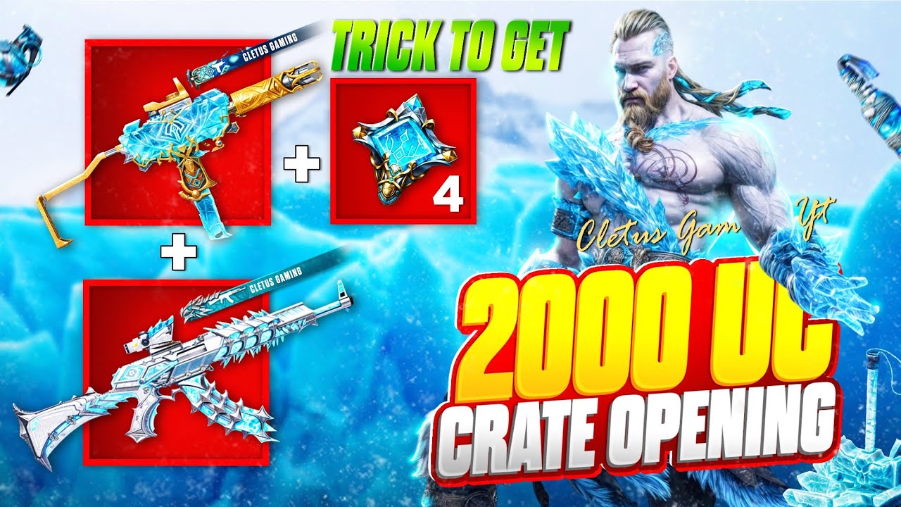 NEW ADMIRAL AKM and UZI Create opening in just 2000uc🔥 || Arctic Conqueror set create opening #bgmi