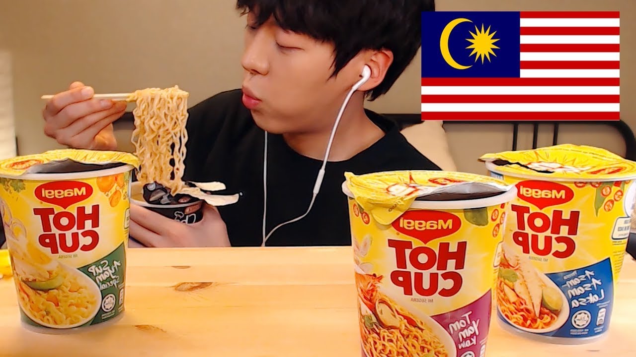 MUKBANG🇲🇾말레이시아 라면 추천 리뷰 먹방|Malaysia cup noodles EATING SOUNDS[SIO ASMR 시오]