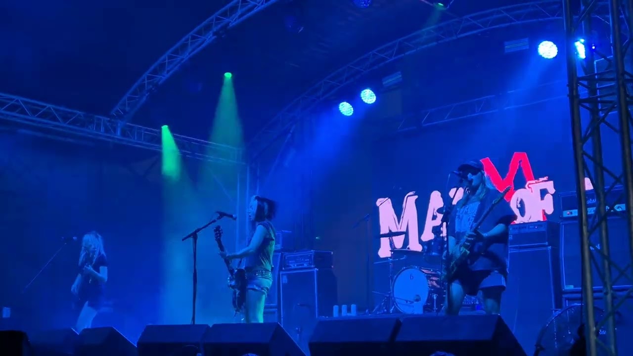 Maid Of Ace at Rebellion, Blackpool - the Empress Ballroom stage playing 'Let's Go' on Thurs. 7/8/25