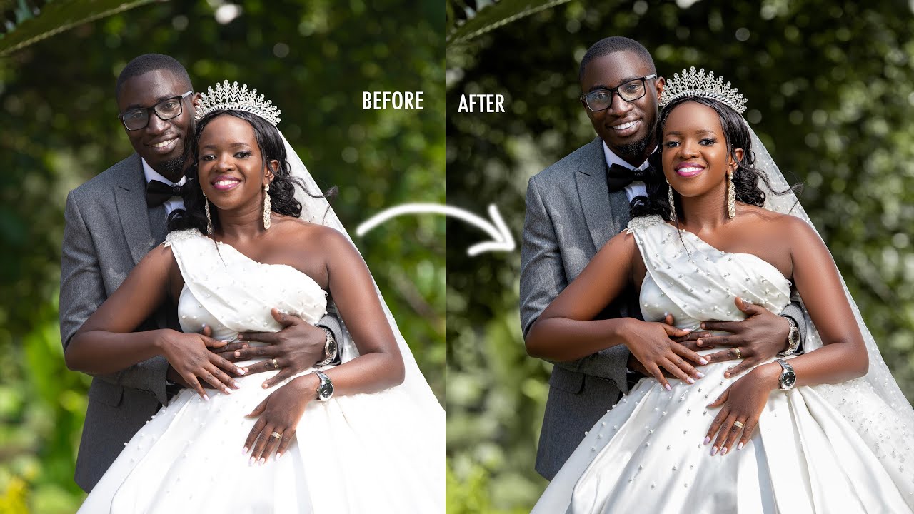 How To Edit Wedding Outdoor Portraits In Photoshop | Camera Raw & Lightroom Tutorial