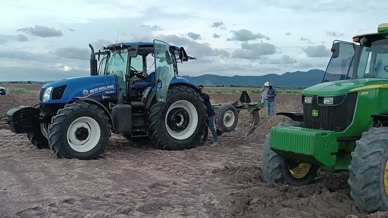 6050 DELTA NEW HOLLAND & JD 6603 SUBSOLEANDO. LAS DIFERENCIAS AQUI TE LAS EXPLICO. FRENTE A FRENTE
