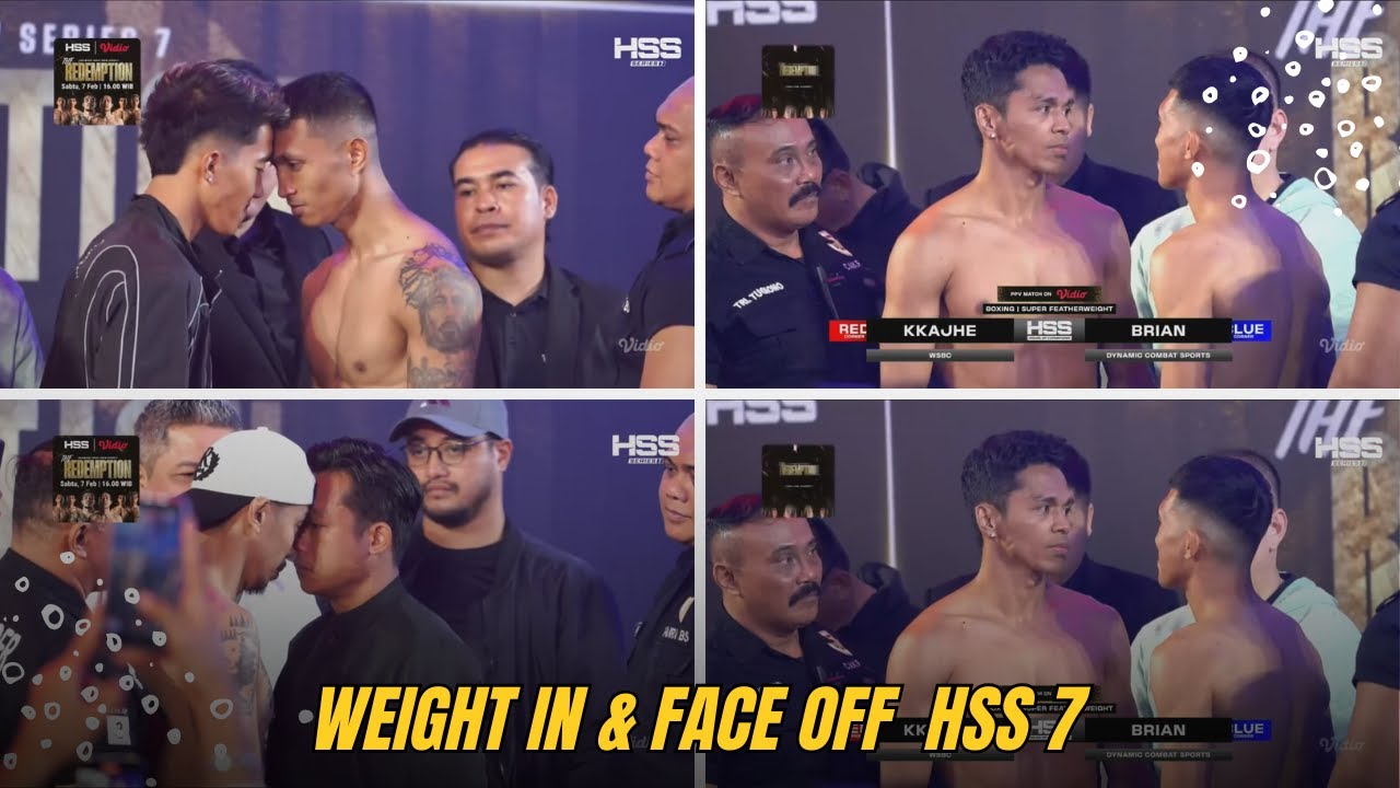 Weight In & Face Off HSS 7 Paris VS Rudy Golden Boy