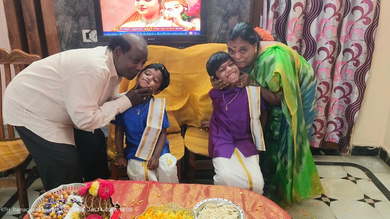 Bhavyansh and dakshith bhogi celebration 
