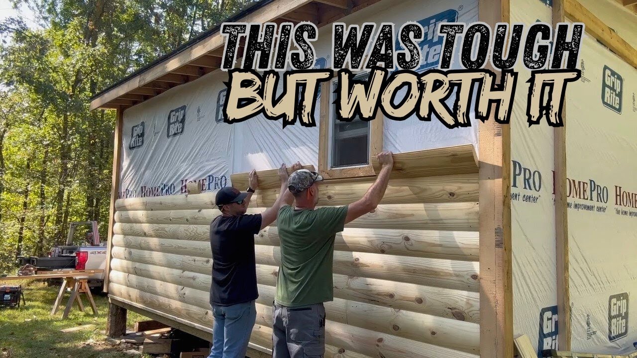 We Didn't Expect the Log Siding to be So Hard to Install!