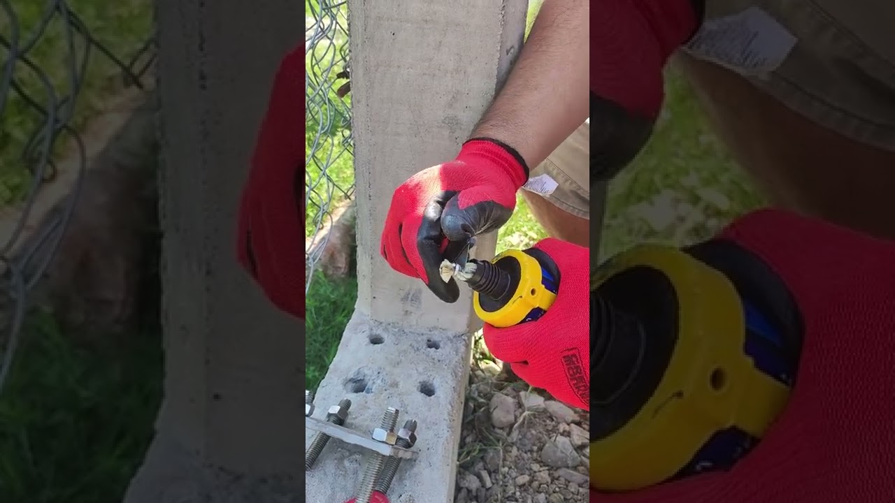 Aplicación de  anclaje químico fester CF 890 #anclaje #fester #porton#thehomedepot