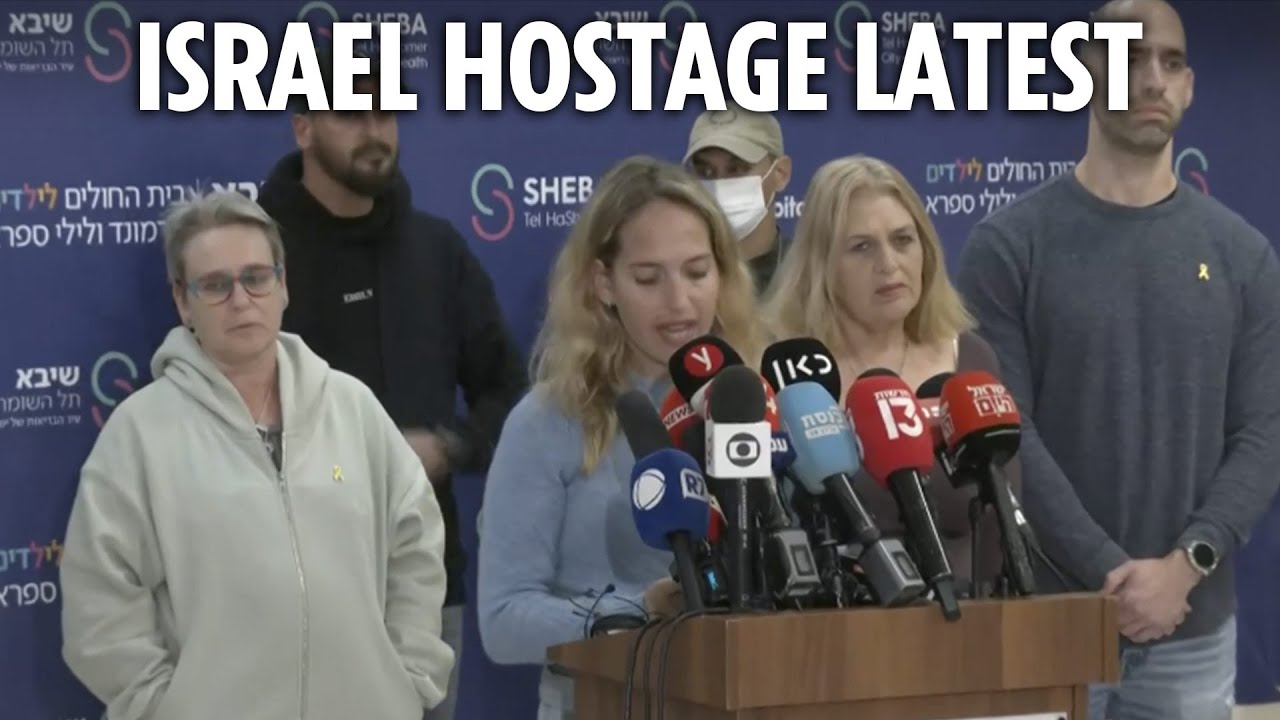 LIVE: Families of freed Hamas hostages make first public statement