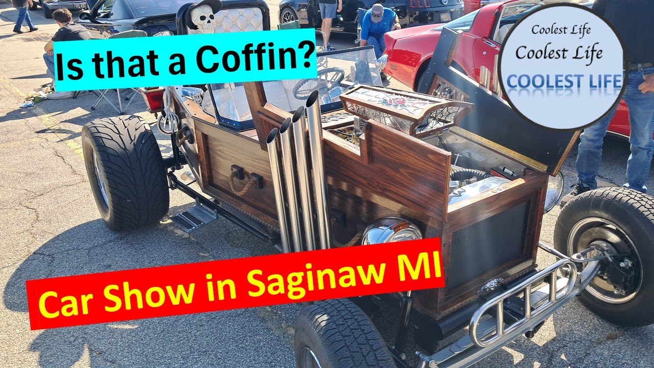 Путешествия - Автошоу - Сагино, Мичиган - Множество американских мускулов - Coffin Car - это то, ...