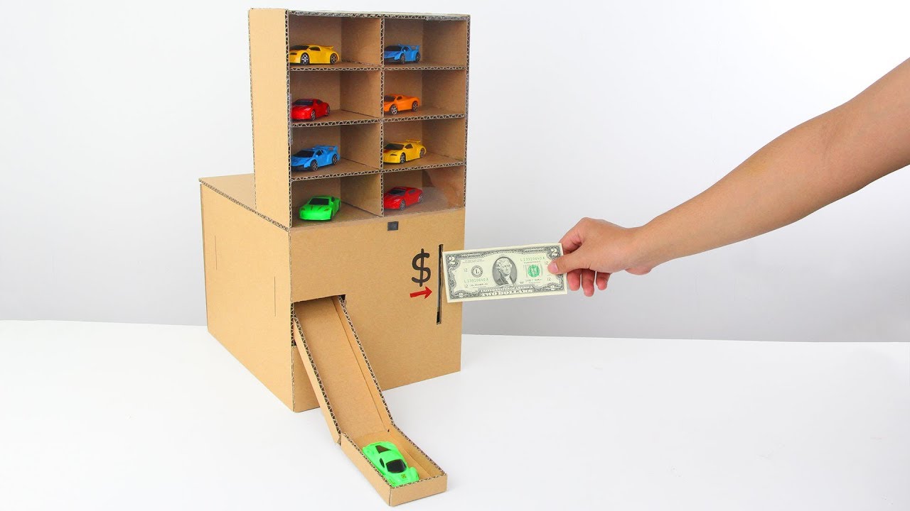 How to Make Amazing Car Vending Machine from Cardboard!